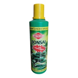 Concime liquido per bonsai con microelementi, flacone da 500 ml per crescita sana e bilanciata dei bonsai.