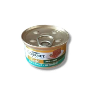 Alimento umido per gatti Gourmet Gold Mousse con coniglio in lattina da 85g, pasto completo e gustoso
