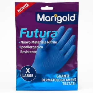 Confezione di Guanti Marigold Futura in nitrile taglia XL ipoallergenici e resistenti