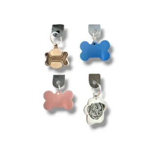 Medaglietta personalizzata per cane in alluminio colorato con incisione resistente