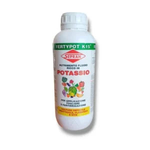 Flacone Sepran fertilizzante potassio liquido per colture orticole frutticole e floricole