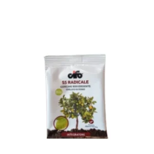 Bustina di integratore Cifo SS Radicale, concime rinverdente chelato di ferro per piante, confezione bio.